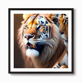 Tiger Couple Art Print