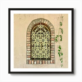 Wrought Iron Window Art Print