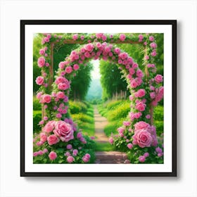 Pink Roses 1 Art Print