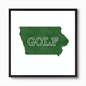 Golf Iowa 2 Art Print