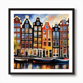 Amsterdam Houses 3 Art Print