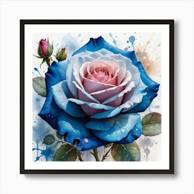 Blue Rose 3 Art Print