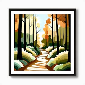 Path Through The Woods Art Print