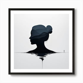 Silhouette Of A Woman art print 1 Art Print