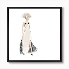 Mexican Fashion Square Art Print