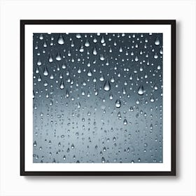 Rain Drops On A Window 1 Art Print