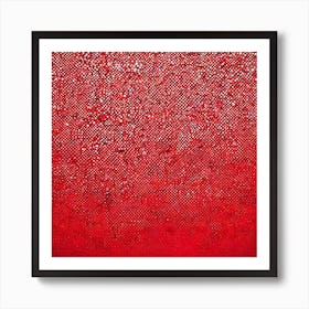 Abstract Red Painting Art Print