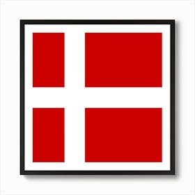 Flag Of Denmark Art Print