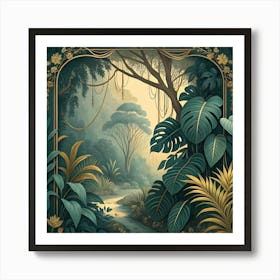 Frame In The Jungle Art Print