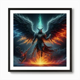 Demons And Angels Art Print