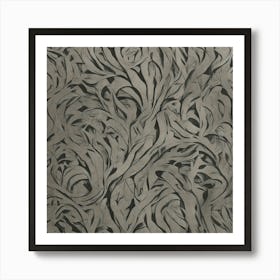 'Silver Leaf' Art Print