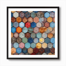 Mosaic Tile Background 1 Art Print