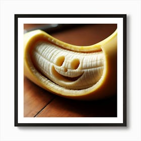 Smiley Banana 2 Art Print
