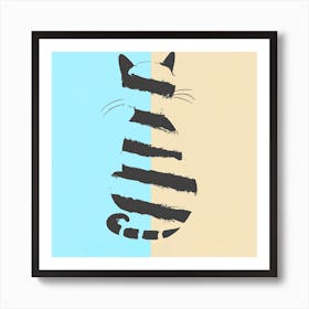 Cat Silhouette Print Art Print