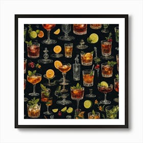 Tequila Cocktail 1 Art Print