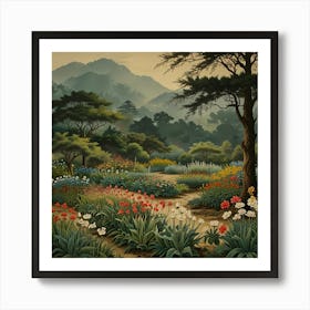 Default The Garden Of Morning Calm 1 South Korea Vintage Botan 1 Art Print