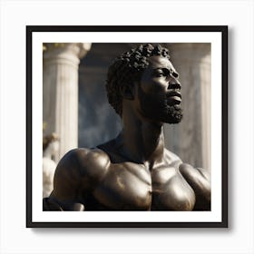 Statue Of A Man Art Print