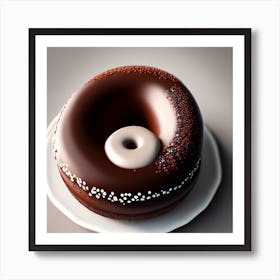 Chocolate Donut 2 Art Print