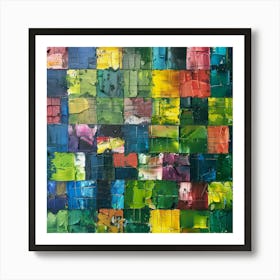 Colorful Squares Art Print