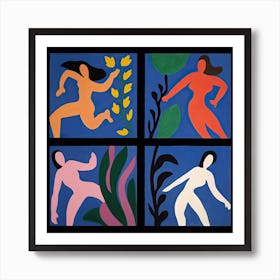 Women Dancing, Shape Study, The Matisse Inspired Art Collection 1 Art Print