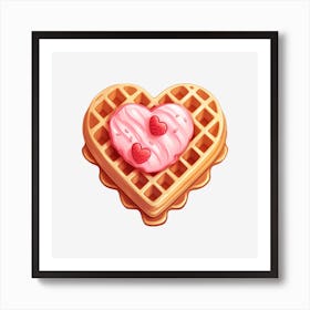 Waffle Icon Art Print