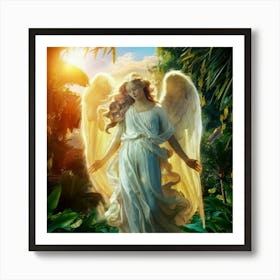 Angel In The Jungle Art Print