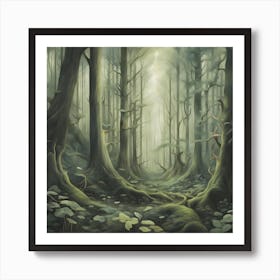 Dark Forest Art Print