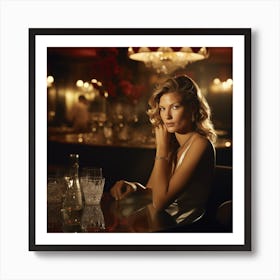 Campaign Gisele model Art Print