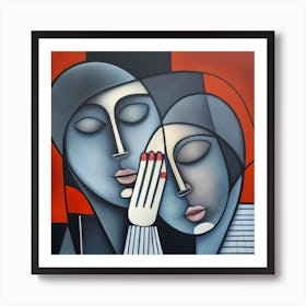 Two Lovers Art Print