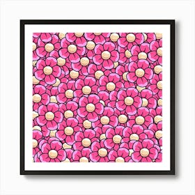 Pink Flowers Art Print