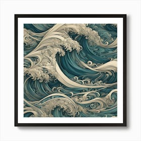 Great Wave 6 Art Print