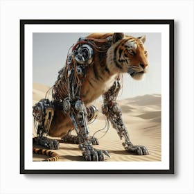 Robot Tiger 1 Art Print