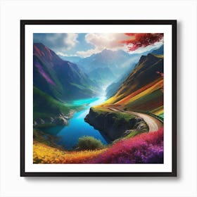 Tibetan Landscape 1 Art Print