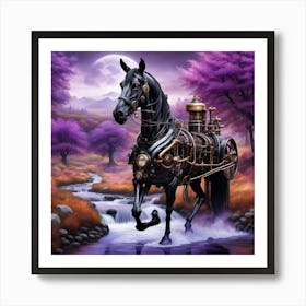 Steampunk Horse Art Print