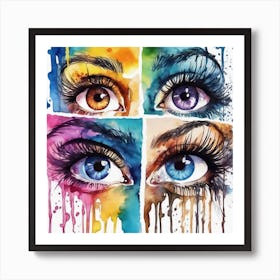 Colorful Eyes 1 Art Print