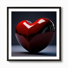Red Heart 5 Art Print