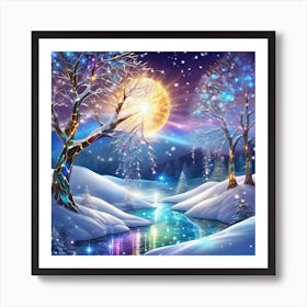 Winter Landscape Art Print