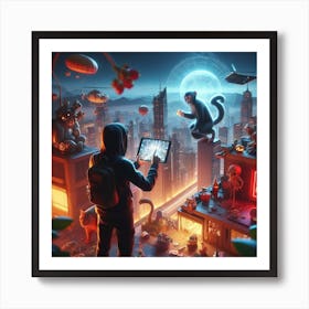 Sci-Fi Cityscape Art Print