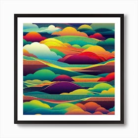 Abstract Landscape Painting 7 Art Print