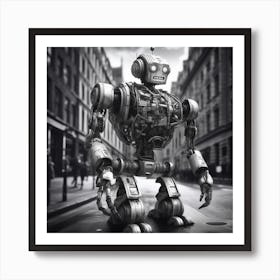 Robot In The City 113 Art Print