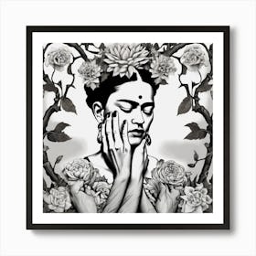 Frida Kahlo 90 Art Print