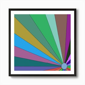 Rainbow Sunburst Art Print