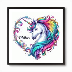 Unicorn Mother 2 Art Print