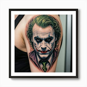 Joker Tattoo 2 Art Print