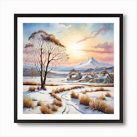 Winter Landscape 3 Art Print