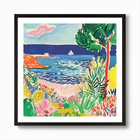 Coastal Vista Matisse Style 1 Art Print