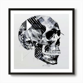 Abstract Skull 4 Art Print