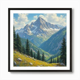 Mountain Landscape 1 Art Print