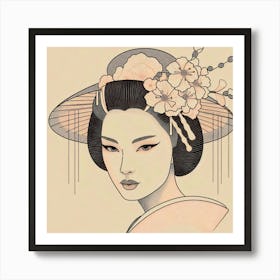 Japan Geisha Visual 104 Art Print