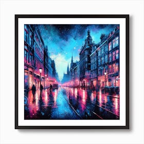 Europe in Rain 2 Art Print